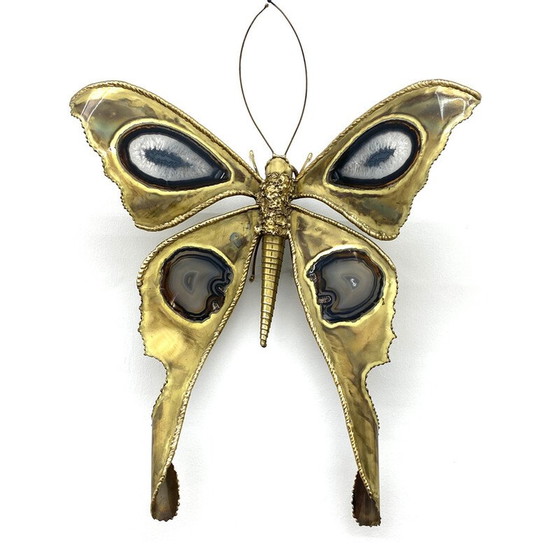 Image 1 of Pair of vintage Papillon wall lamps by Henri Fernandez