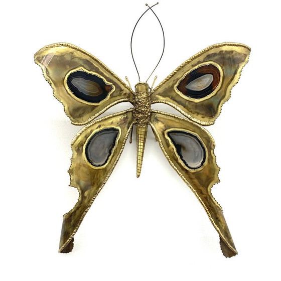 Image 1 of Pair of vintage Papillon wall lamps by Henri Fernandez