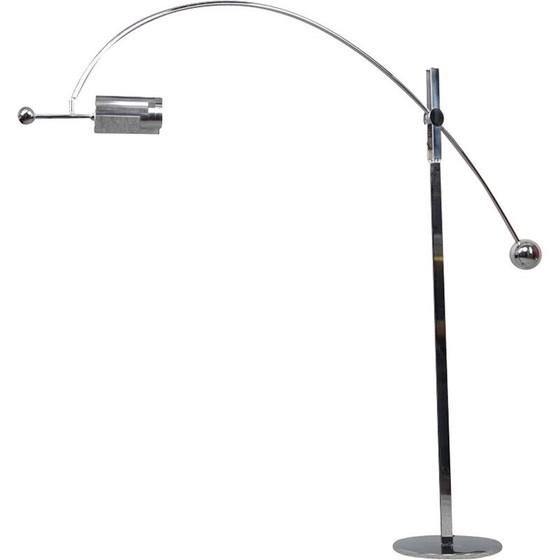 Image 1 of Vintage Arche metal lamp by Rico and Rosmarie Baltensweiler for Swiss Lamps International, 1970
