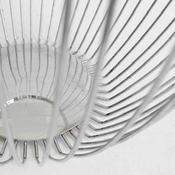 Image 1 of Cestino portafrutta in filo metallico cromato vintage anni '80