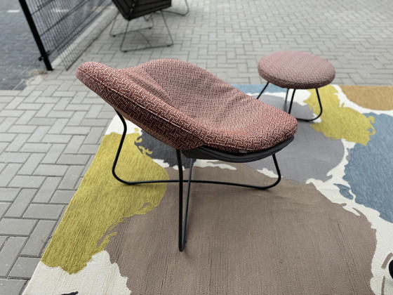 Image 1 of Label Hidde armchair with footstool Indoor and outdoor chair