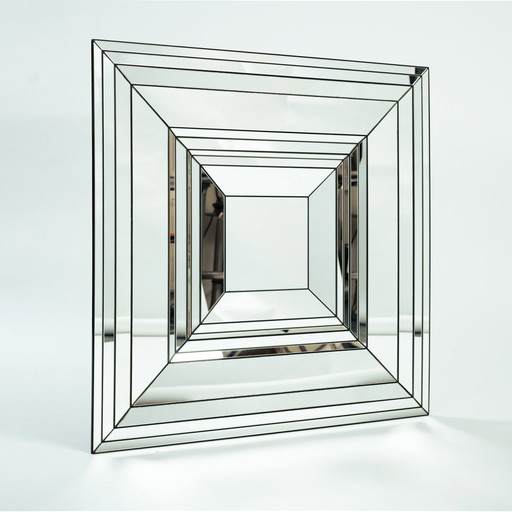 De Knudt Facet Mirror Spiegel, België, 1980