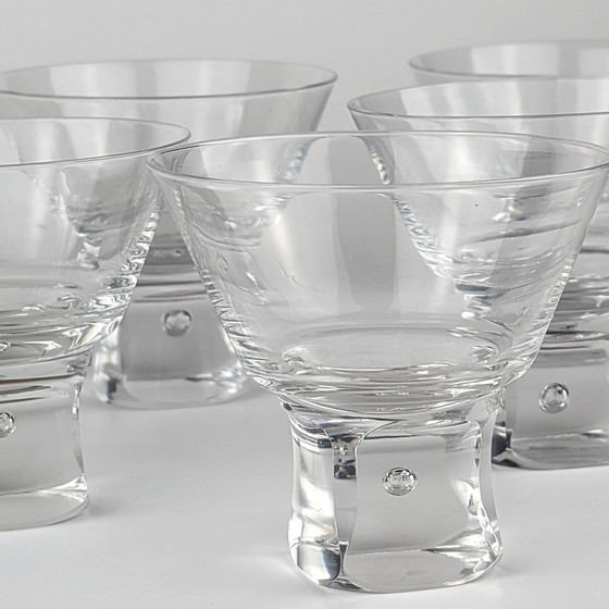 Image 1 of 5x crystal glass dessert bowls Italy 70s Sergio Asti Bubble