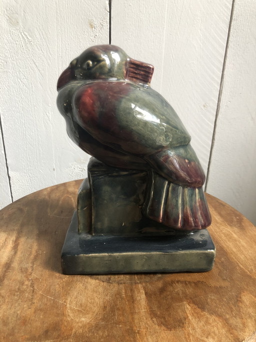 Ceramic Bird, Unsigned, Period Jan Schonk