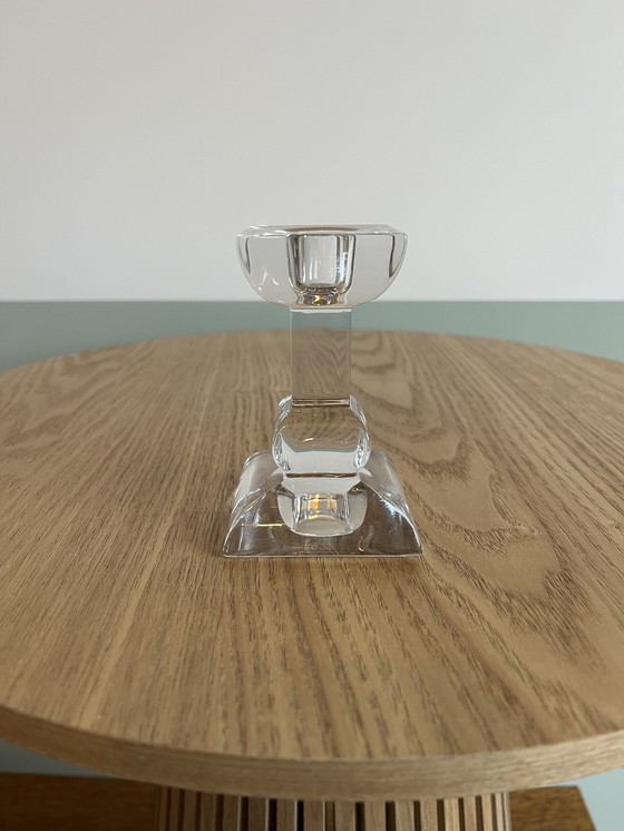 Image 1 of Candlestick Vintage Of Thick And Heavy Glass