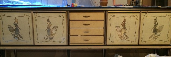 Image 1 of Umberto Mascagni Dining Room Set Credenza For Harrods London