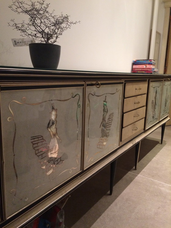 Image 1 of Umberto Mascagni Dining Room Set Credenza For Harrods London