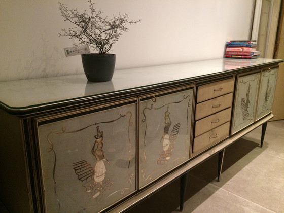 Image 1 of Umberto Mascagni Dining Room Set Credenza For Harrods London