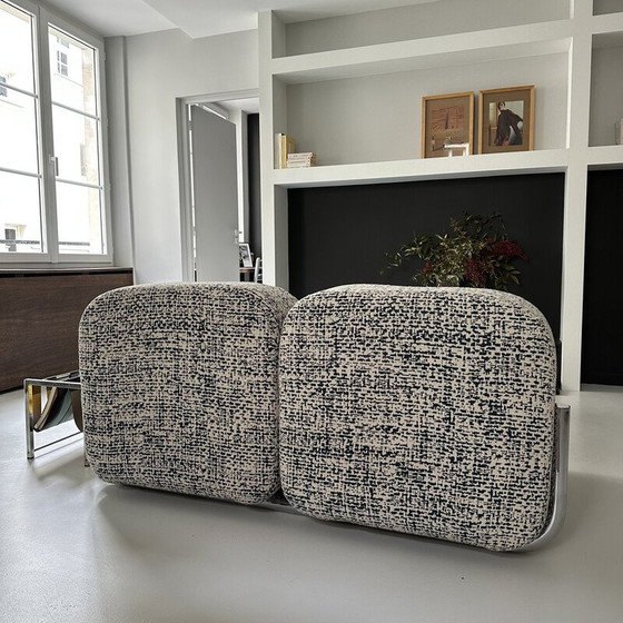 Image 1 of Vintage 2-seater fabric sofa, Italy 1960