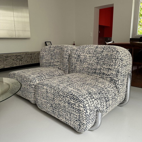 Image 1 of Vintage 2-seater fabric sofa, Italy 1960
