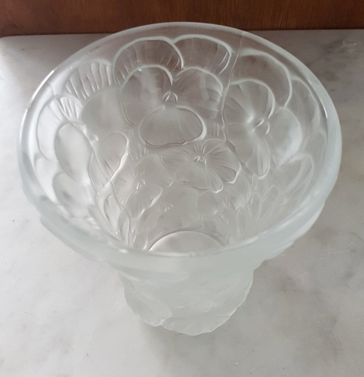 Czech Glass Vase By Schrötter Rudolf For Barolac, 1930S