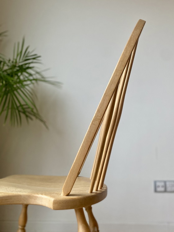 Image 1 of Set 6 Vintage Windsor Bar Chairs, Made In Slovenia