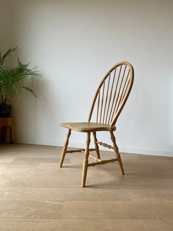 Image 1 of Set 6 Vintage Windsor Bar Chairs, Made In Slovenia