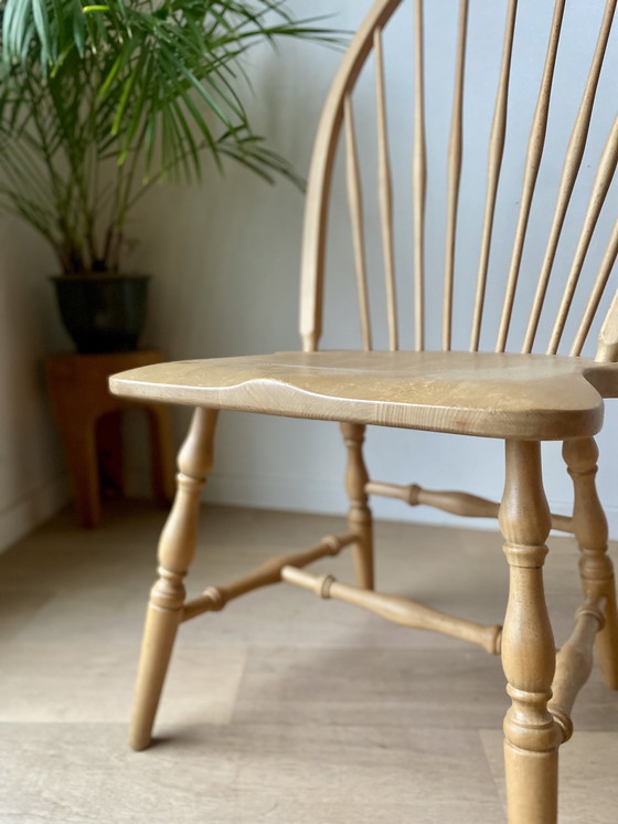 Image 1 of Set 6 Vintage Windsor Bar Chairs, Made In Slovenia