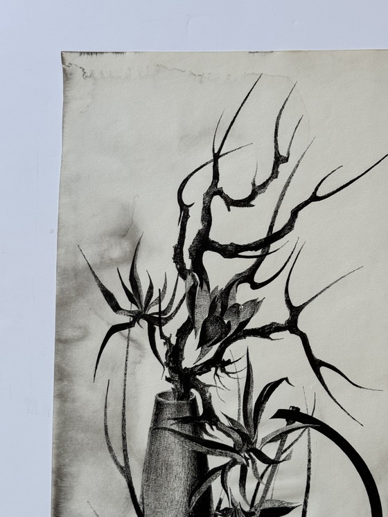 Eugène Eechaut - composition surréaliste à l'encre – Peintures et dessins, Paper (photo 6 of 12)