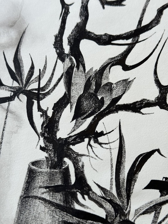 Eugène Eechaut - composition surréaliste à l'encre – Peintures et dessins, Paper (photo 7 of 12)