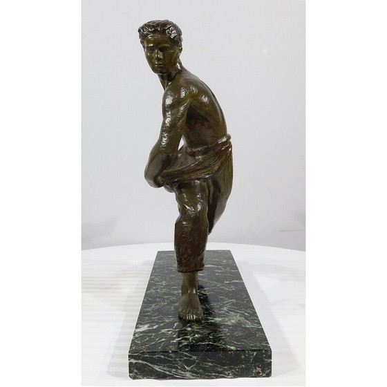 Image 1 of Vintage Art Deco bronze sculpture "The Sower" by A. Kelety, 1930