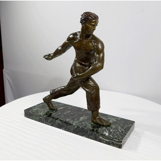 Image 1 of Vintage Art Deco bronze sculpture "The Sower" by A. Kelety, 1930
