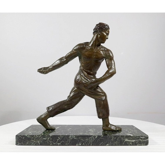 Image 1 of Vintage Art Deco bronze sculpture "The Sower" by A. Kelety, 1930