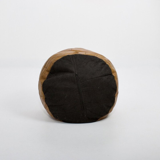 Image 1 of Vintage leather patchwork pouf for De Sede, 1970