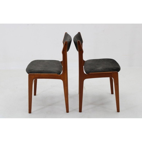 Image 1 of Pair of vintage Danish teak dining chairs, 1960s