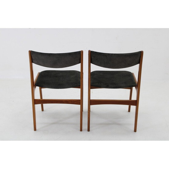 Image 1 of Pair of vintage Danish teak dining chairs, 1960s