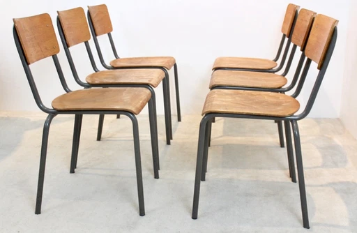 Dutch Design Industrial Plywood Chairs