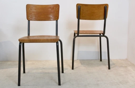 Dutch Design Industrial Plywood Chairs