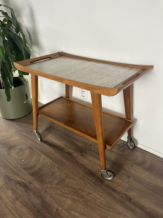 Image 1 of German 1960s Serving Cart Opal Kleinmöbel