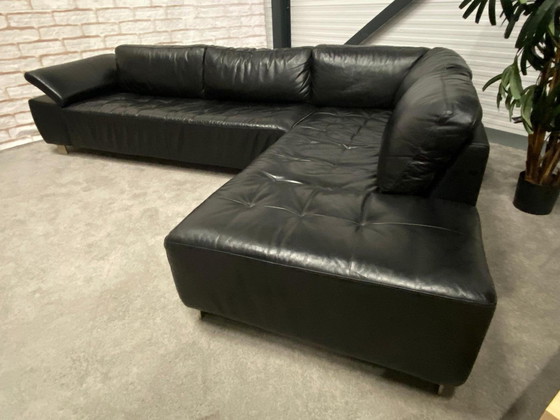 Image 1 of Henders And Hazel Real Leather Corner Sofa