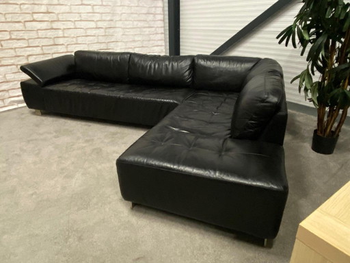 Henders And Hazel Real Leather Corner Sofa