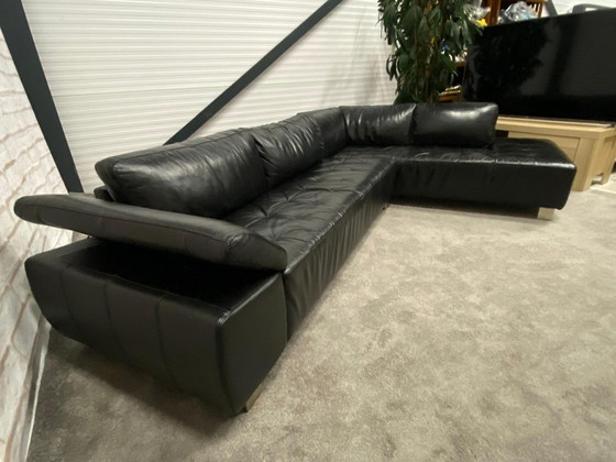 Image 1 of Henders And Hazel Real Leather Corner Sofa