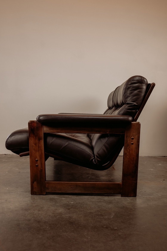 Image 1 of Vintage Leather 2-Seater Sofa 1970s
