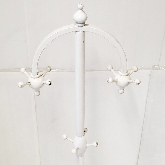 Image 1 of Vintage white lacquer coat rack, 1950