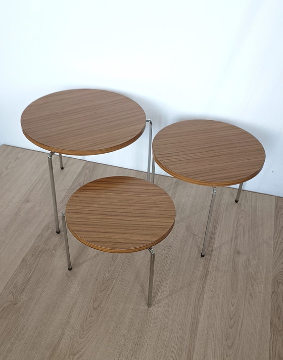 Image 1 of Vaza Roden Set Of Three Sixties Nesting Tables