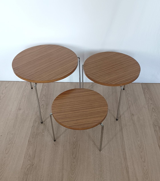 Image 1 of Vaza Roden Set Of Three Sixties Nesting Tables