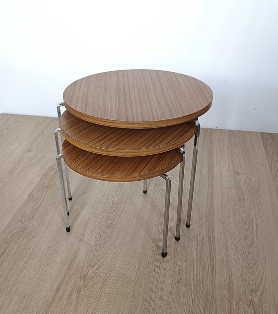 Image 1 of Vaza Roden Set Of Three Sixties Nesting Tables