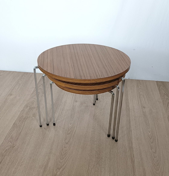 Image 1 of Vaza Roden Set Of Three Sixties Nesting Tables