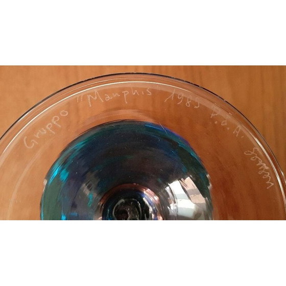 Image 1 of Vintage postmodern Memphis vase by Formia 1985s