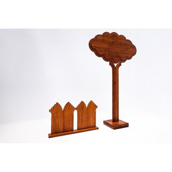 Image 1 of Mid-century wooden tree decorative sculpture by Giorgio Rastelli, Italy 1970s