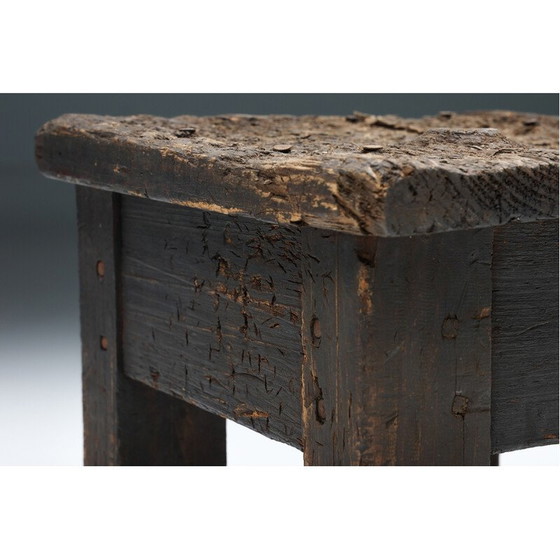 Image 1 of Vintage wooden Robust side table, 1950s