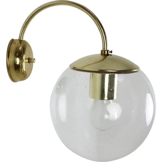 Image 1 of Lampada da parete vintage in metallo di Kamenický Šenov, Repubblica Ceca 1970