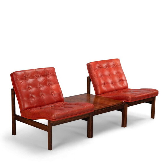 Image 1 of Vintage Moduline living room set by Ole Gjerlov-Knudsen & Torben Lind for France & Son, Denmark 1962