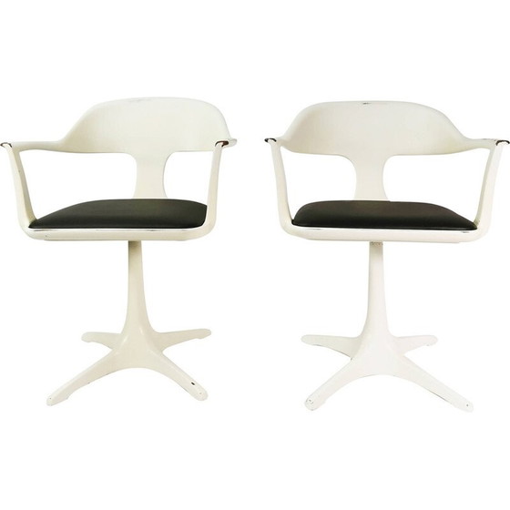 Image 1 of Pair of vintage Space age chairs by Konrad Schafer for Interlubke, Germany 1960s