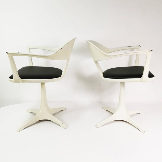 Image 1 of Pair of vintage Space age chairs by Konrad Schafer for Interlubke, Germany 1960s