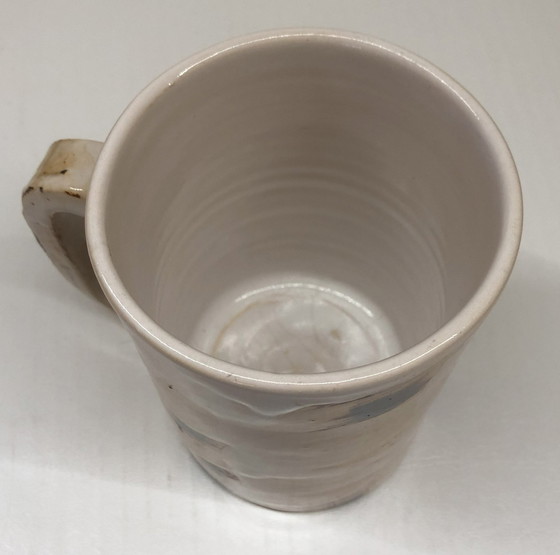 Image 1 of 4x Glazed Ceramic Cups Galerie Palissy À Vallauris