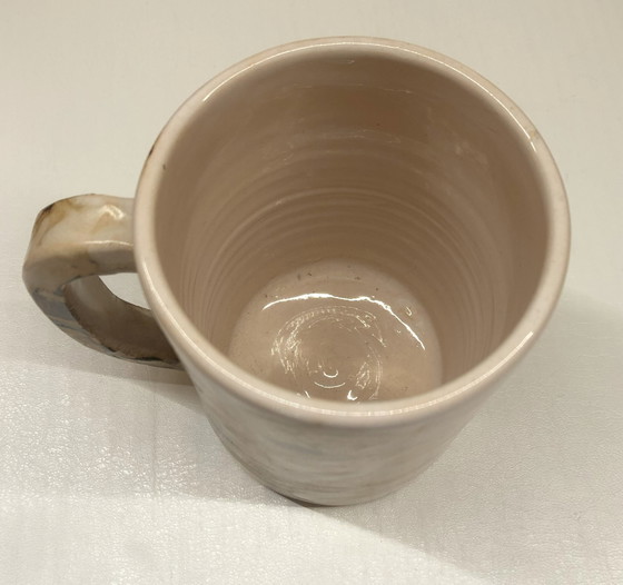 Image 1 of 4x Glazed Ceramic Cups Galerie Palissy À Vallauris