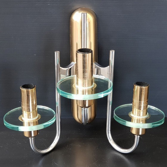 Image 1 of Gaetano Sciolari 1970 vintage wall light