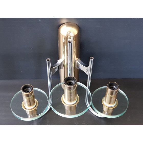 Image 1 of Gaetano Sciolari 1970 vintage wall light