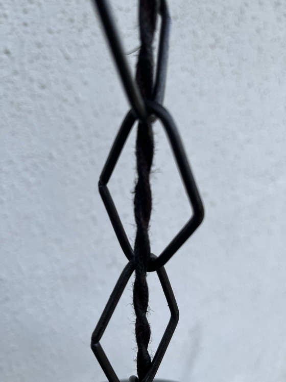 Image 1 of Lámpara colgante industrial de metal con espejo